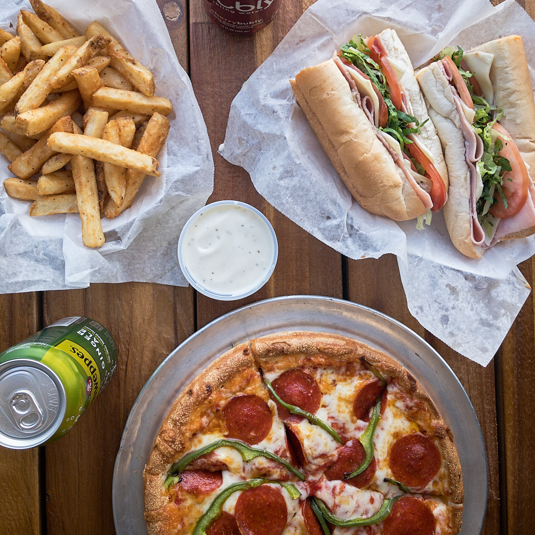 Tom's Pizza Family Fun - Fries, Sub, Pizza and Soda